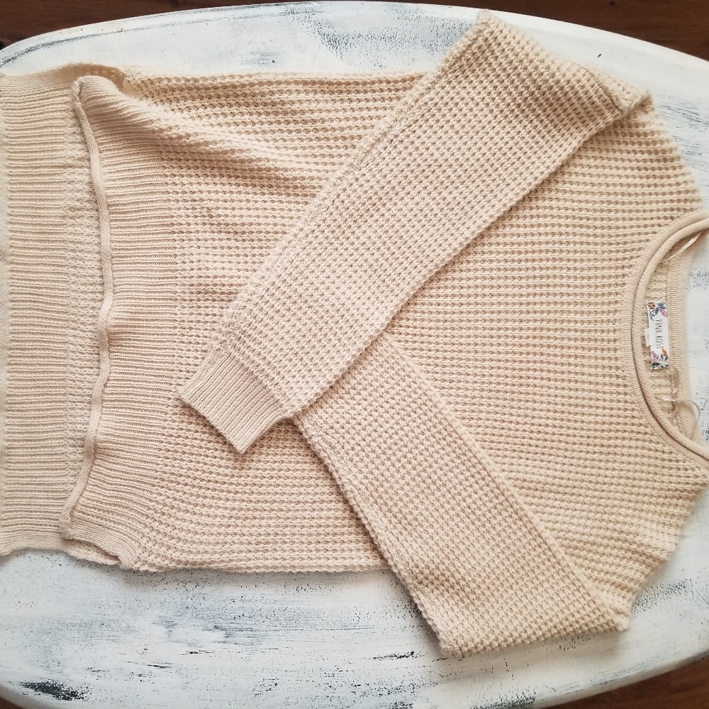 Pink Rose sweater, size M